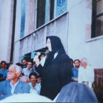 پوران شریعت‌رضوی در بازگشایی حسینیه ارشاد ـ ۱۳۷۶